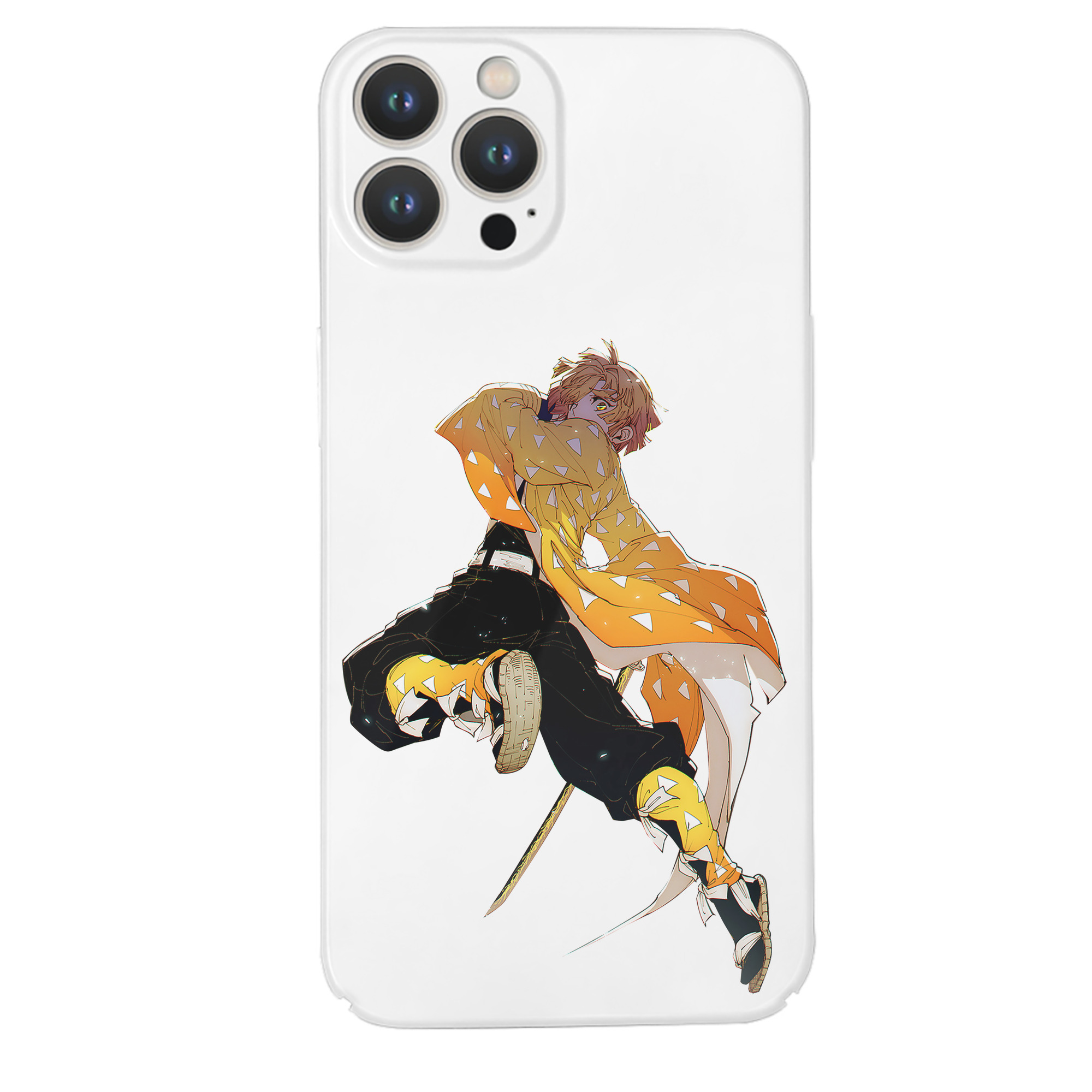 （画像用） 鬼滅の刃（きめつのやいば）我妻 善逸／あがつま ぜんいつ Agatsuma Zenitsu 【iPhone 14シリーズ対応】ハードケース